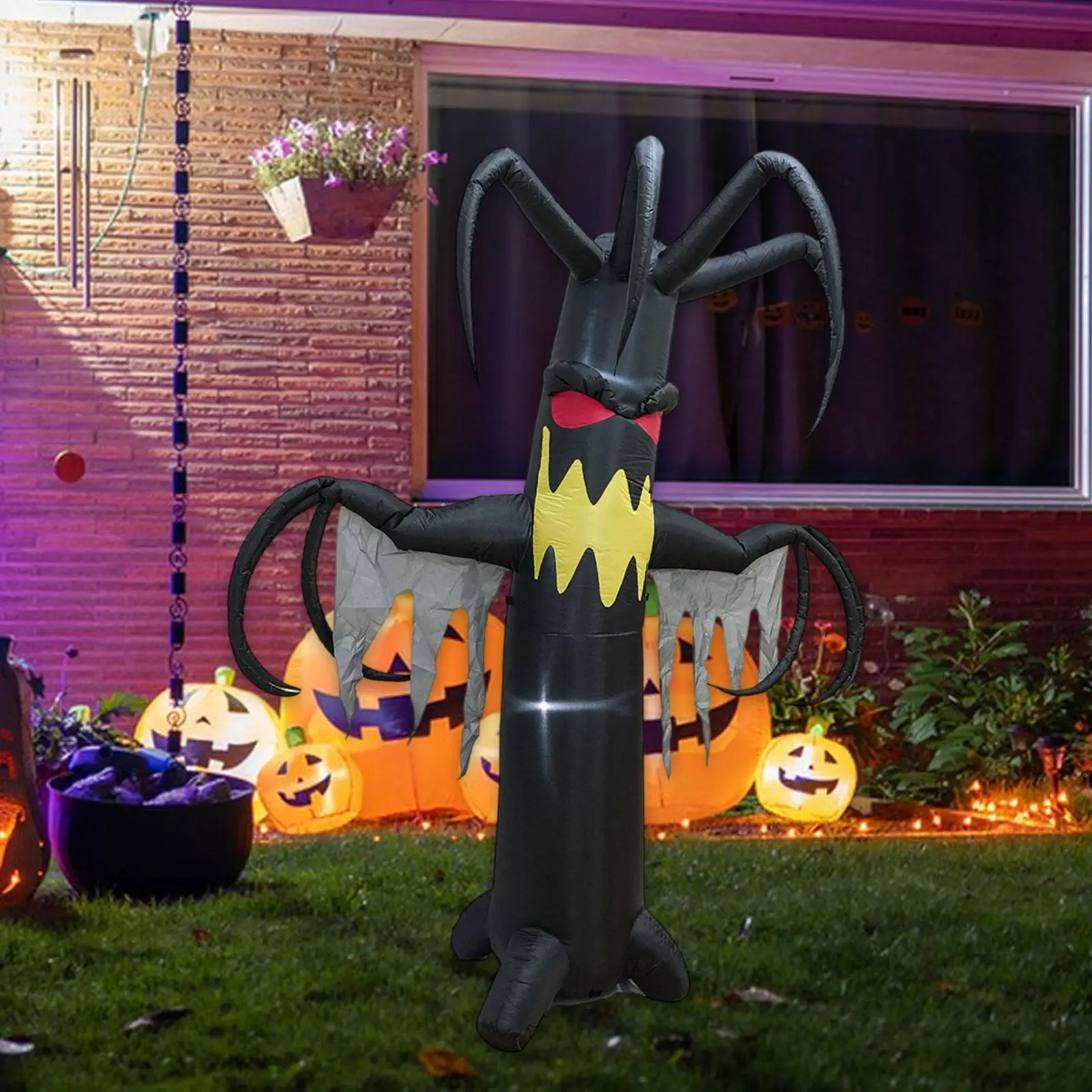 Devil Tree Halloween Inflatable 8ft Halloween Decor for Lawn Backyard Garden