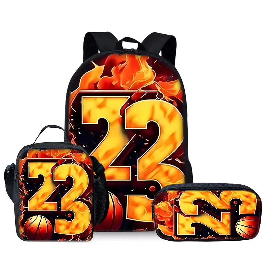 Basketball Number 23 Three Piece Set Backpacks For Boy And Girls Best Gifts 2D Cartoon School Backpack For Children
Basketball Number 23 Three Piece Set Backpacks For Boy And Girls Best Gifts 2D Cartoon School Backpack For Children