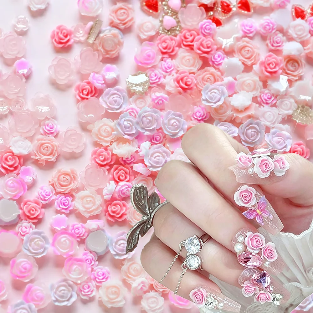24grids Assorted Sweet Rose Flower Nail Charms 3D Pink White Camellia Floral Heart Bow Resin Nail Decorations Nail Art Accessori
24grids Assorted Sweet Rose Flower Nail Charms 3D Pink White Camellia Floral Heart Bow Resin Nail Decorations Nail Art Accessori