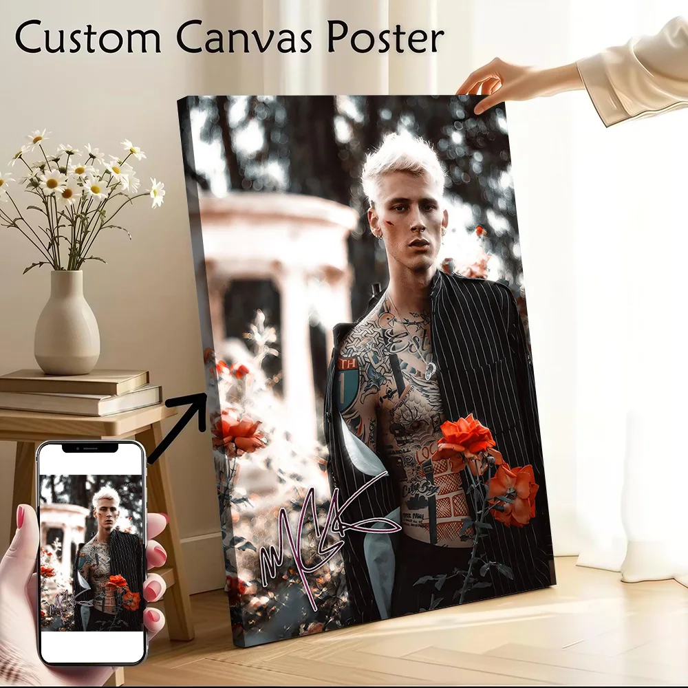 Machine Gun Kelly Portrait With Roses Poster Canvas Wall Art Custom Photo Print Modern Painting for Fans Home Decor Living Room
Machine Gun Kelly Portrait With Roses Poster Canvas Wall Art Custom Photo Print Modern Painting for Fans Home Decor Living Room