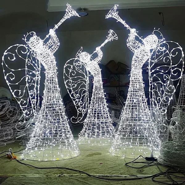 Hot-sale Outdoor Christmas Holiday Lighting Decoration LED Christmas Angel Lights for Shopping Mall Hotel Decoration
Hot-sale Outdoor Christmas Holiday Lighting Decoration LED Christmas Angel Lights for Shopping Mall Hotel Decoration