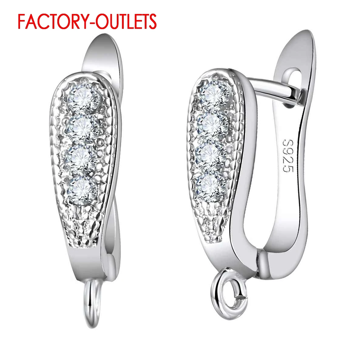 Factory Price Latest Trendy 925 Sterling Silver Earring Findings U-Shape Earrings Accessory Fashion Jewelry Findings For DIY
Factory Price Latest Trendy 925 Sterling Silver Earring Findings U-Shape Earrings Accessory Fashion Jewelry Findings For DIY