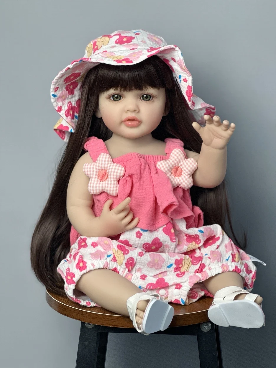BZDOLL 55 CM Soft Vinyl Reborn Baby Girl Doll Toy Lifelike 22 Inch Princess Toddler Art Bebe Birthday Gifts for Child
BZDOLL 55 CM Soft Vinyl Reborn Baby Girl Doll Toy Lifelike 22 Inch Princess Toddler Art Bebe Birthday Gifts for Child