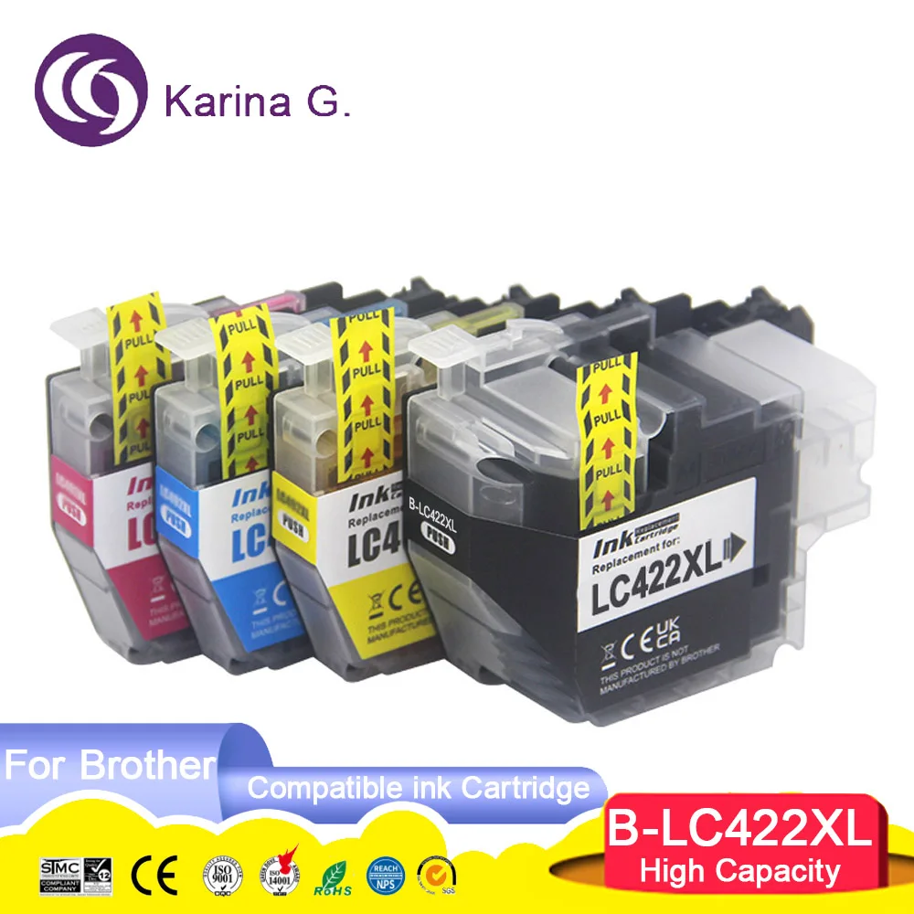 High Capacity LC422XL 422XL LC422 Compatible Ink Cartridge For Brother MFC-J5340DW MFC-J5345DW MFC-J5740DW MFC-J6540DW J6940DW
High Capacity LC422XL 422XL LC422 Compatible Ink Cartridge For Brother MFC-J5340DW MFC-J5345DW MFC-J5740DW MFC-J6540DW J6940DW