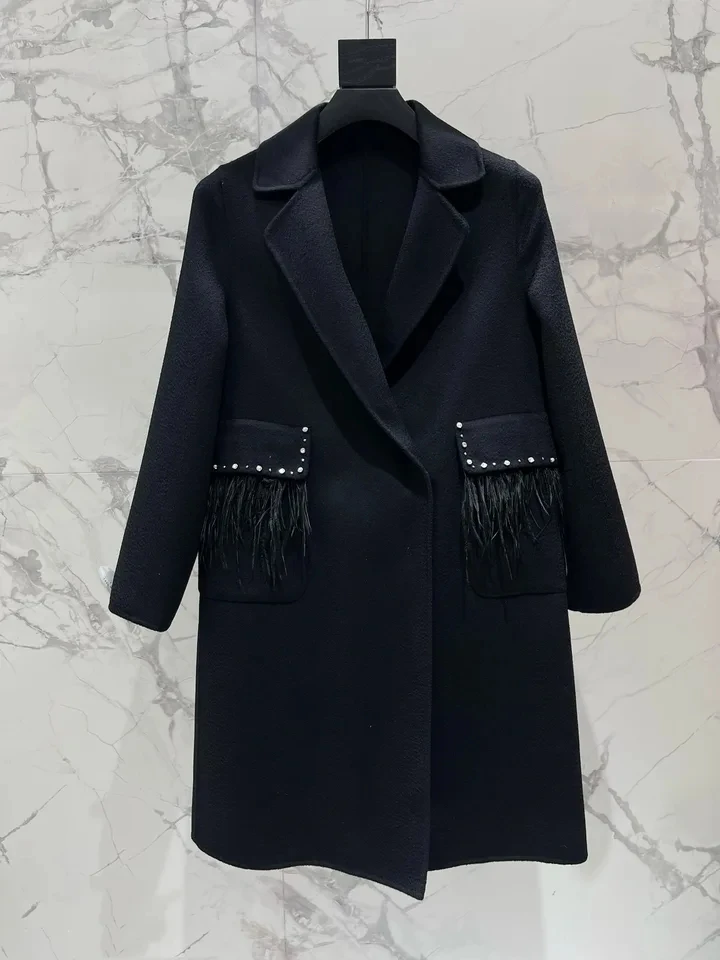 2024 Spring Autumn Luxury New Women High Quality Feather Wool Casual Coat Female Chic Jacket Outerwear
2024 Spring Autumn Luxury New Women High Quality Feather Wool Casual Coat Female Chic Jacket Outerwear