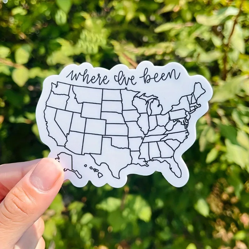 3pcs 'Where I've Been' USA Map Sticker: Waterproof Paintable for Travel Lovers. Use on cars, phones, laptops etc Christmas gift
3pcs 'Where I've Been' USA Map Sticker: Waterproof Paintable for Travel Lovers. Use on cars, phones, laptops etc Christmas gift