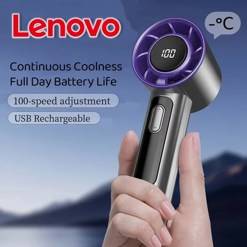 Lenovo Handheld Turbo Fan USB Rechargeable Mini Portable High Speed 100 Speed Adjustment Cooling Fan for Outdoor Travel Office
Lenovo Handheld Turbo Fan USB Rechargeable Mini Portable High Speed 100 Speed Adjustment Cooling Fan for Outdoor Travel Office
