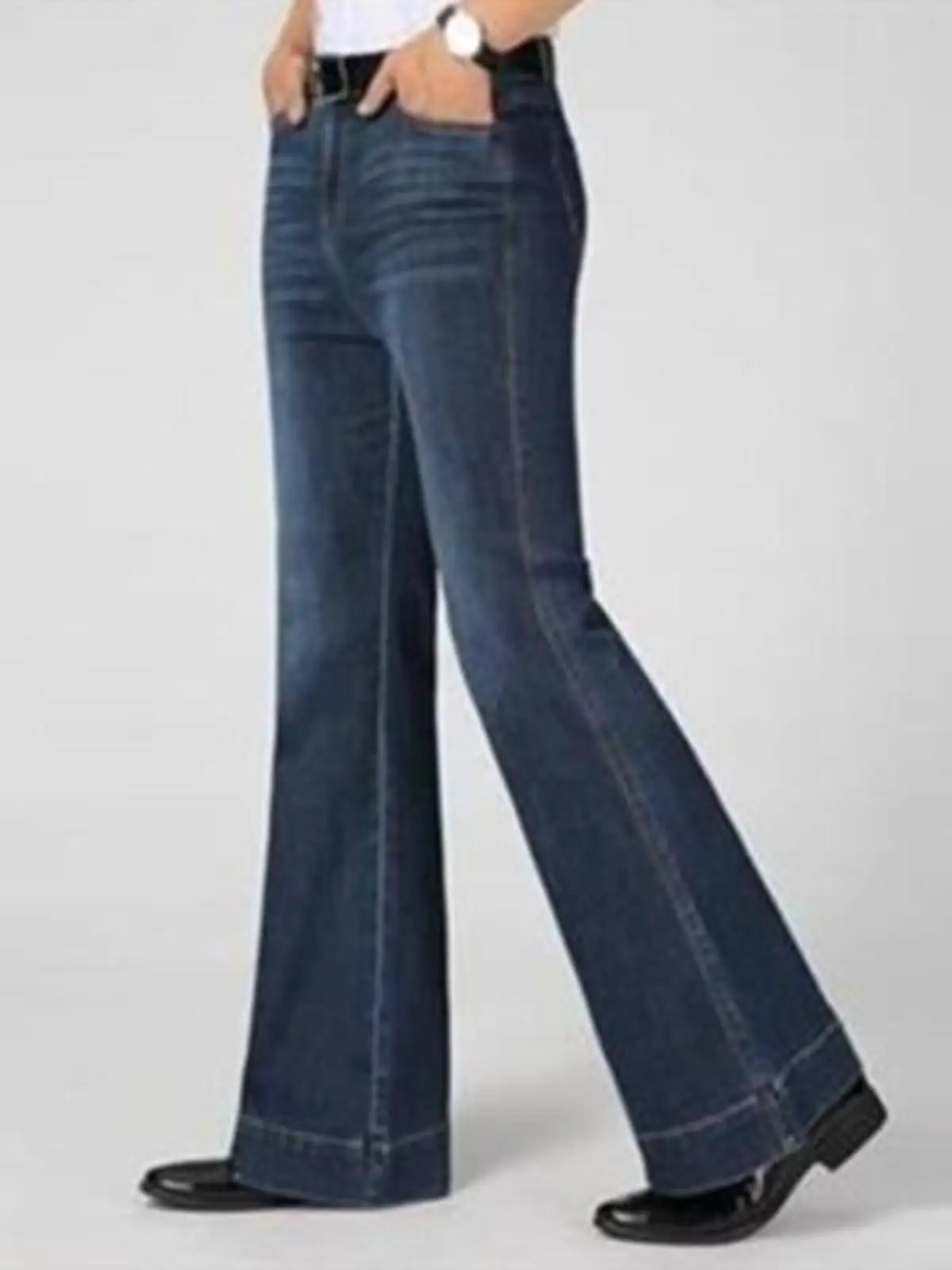 Мужские джинсы-клеш с высокой талией в стиле ретро 80-х, эластичные, свободного кроя, повседневные, длинные брюки, мужские джинсовые брюки-клеш с высокой талией
Мужские джинсы-клеш с высокой талией в стиле ретро 80-х, эластичные, свободного кроя, повседневные, длинные брюки, мужские джинсовые брюки-клеш с высокой талией