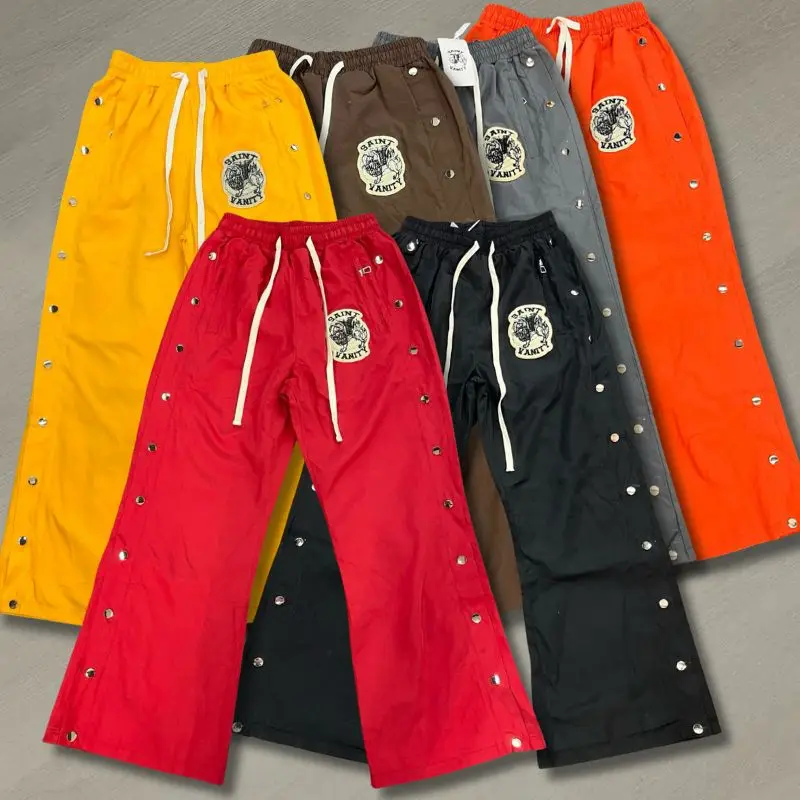 High Quality Towel Embroidered Saint Pants Rivet Side Buckle Drawstring Trousers Sports Fitness Training Boxing Pants Men Women
High Quality Towel Embroidered Saint Pants Rivet Side Buckle Drawstring Trousers Sports Fitness Training Boxing Pants Men Women