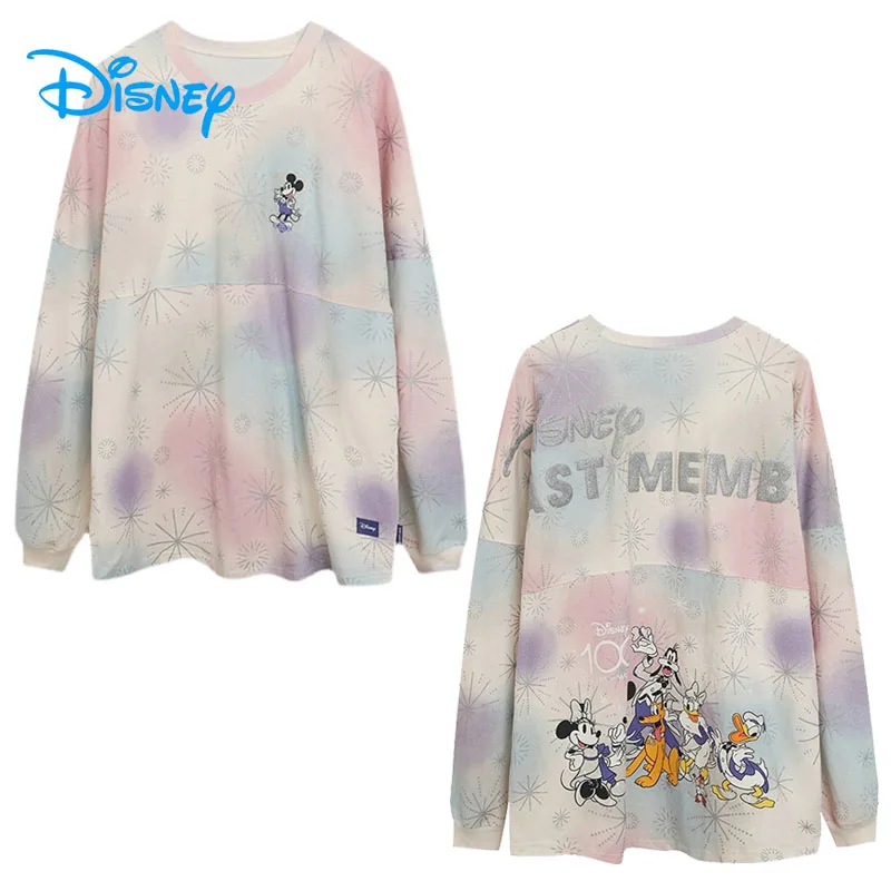 Disney 100th Anniversary Tie Dye Sweatshirt Mickey Minnie Mouse Cartoon Pullover O Neck Women Casual Loose Tops Oversized Unisex
Disney 100th Anniversary Tie Dye Sweatshirt Mickey Minnie Mouse Cartoon Pullover O Neck Women Casual Loose Tops Oversized Unisex