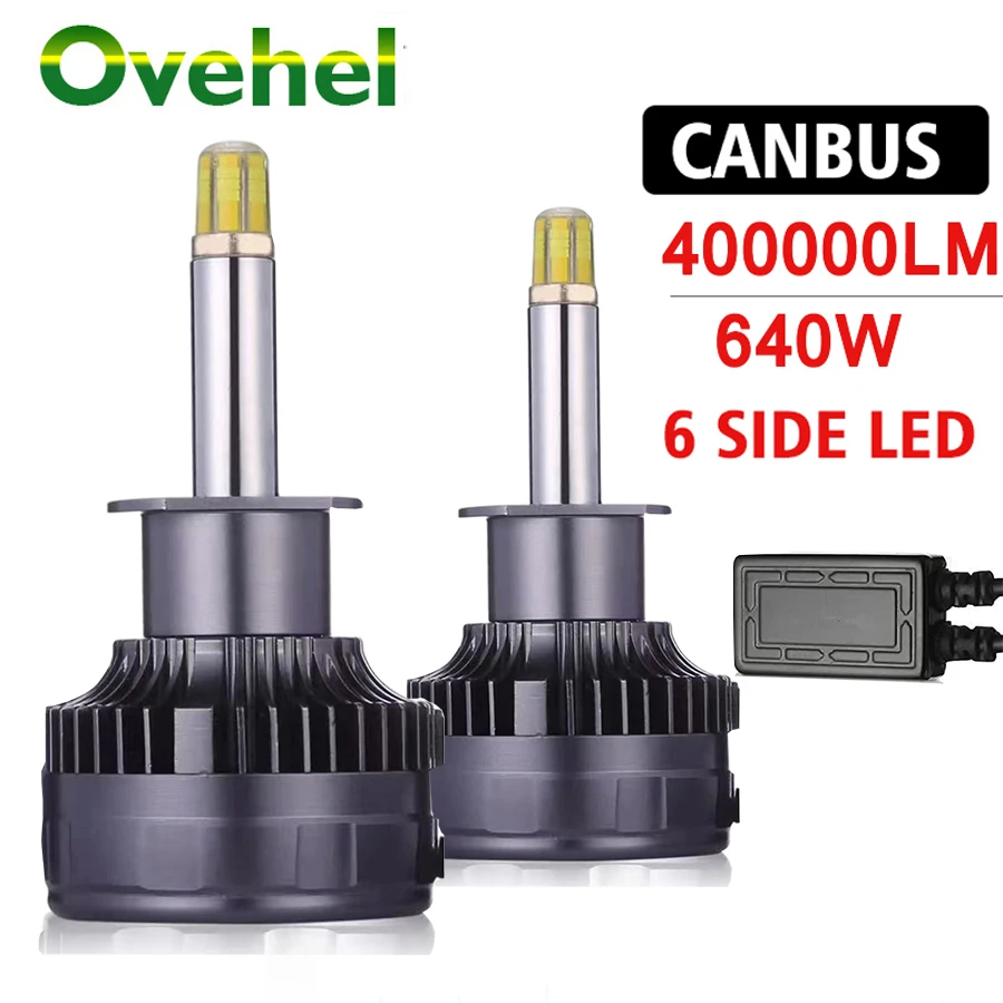 OVEHEL H7 LED 400000LM 640W 360 H1 HB3 HB4 Canbus Turbo Bi Led Projector Lens H11 9005 Car Headlight Bulbs Auto Fog Lamps 6000K
OVEHEL H7 LED 400000LM 640W 360 H1 HB3 HB4 Canbus Turbo Bi Led Projector Lens H11 9005 Car Headlight Bulbs Auto Fog Lamps 6000K