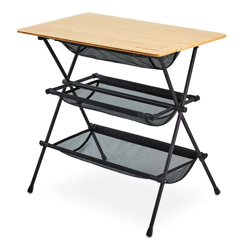 Outdoor folding table picnic table portable three-layer storage bamboo camping table outdoor and chairs
Outdoor folding table picnic table portable three-layer storage bamboo camping table outdoor and chairs