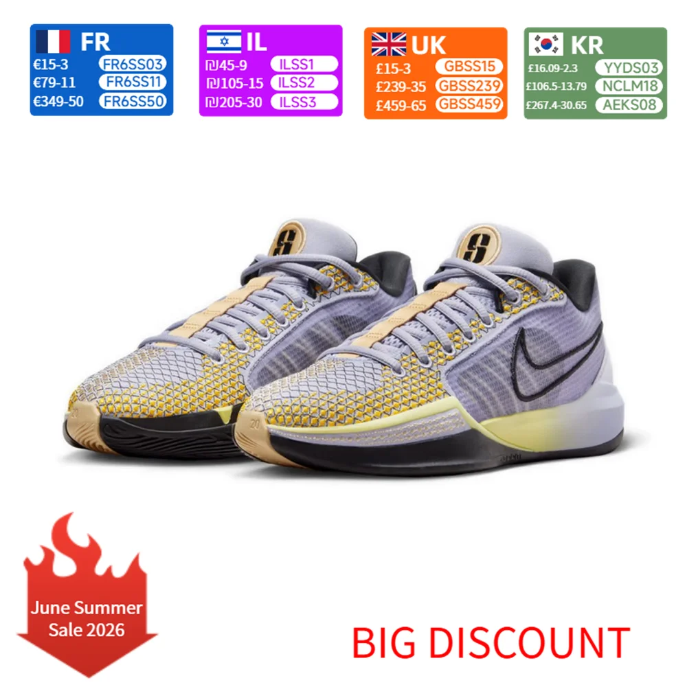 Nike Sabrina 1 Women's Basketball Shoes Responsive Cushioning Lockdown Support Lightweight for Court Performance FQ3389-501
Nike Sabrina 1 Women's Basketball Shoes Responsive Cushioning Lockdown Support Lightweight for Court Performance FQ3389-501