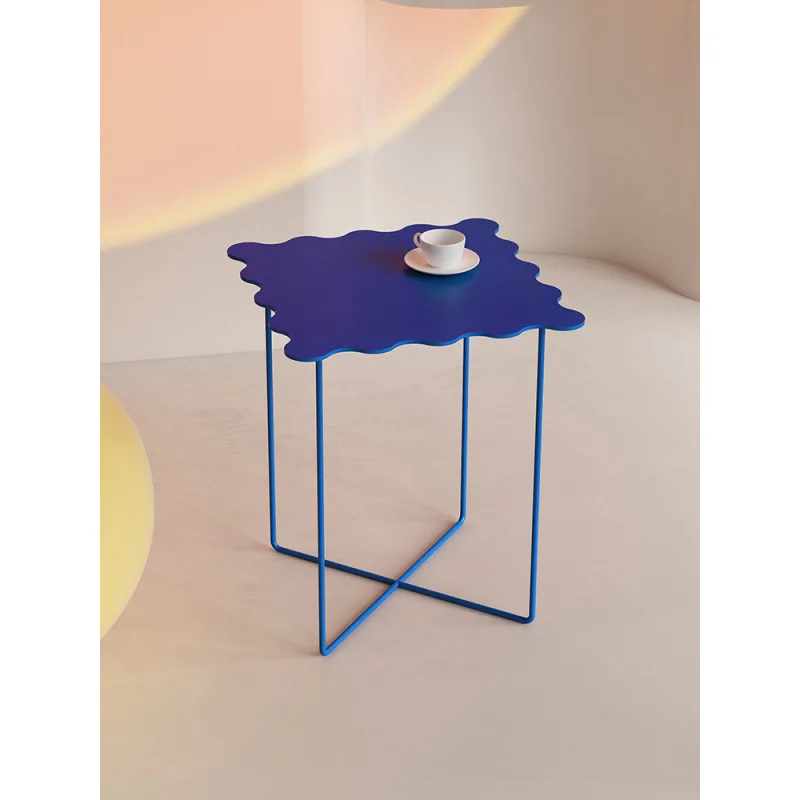 Klein blue small coffee table side table light luxury sofa living room creative wrought iron table simple
Klein blue small coffee table side table light luxury sofa living room creative wrought iron table simple