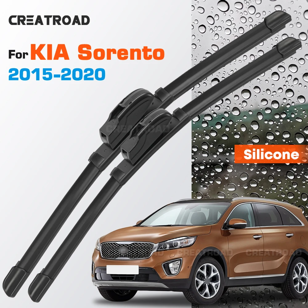 Silicone Wiper Blades Fit For KIA Sorento MK3 2015-2020 Coated Silent HD Wear-Resistant Car Windshield Wipers 26"+16"
Silicone Wiper Blades Fit For KIA Sorento MK3 2015-2020 Coated Silent HD Wear-Resistant Car Windshield Wipers 26"+16"