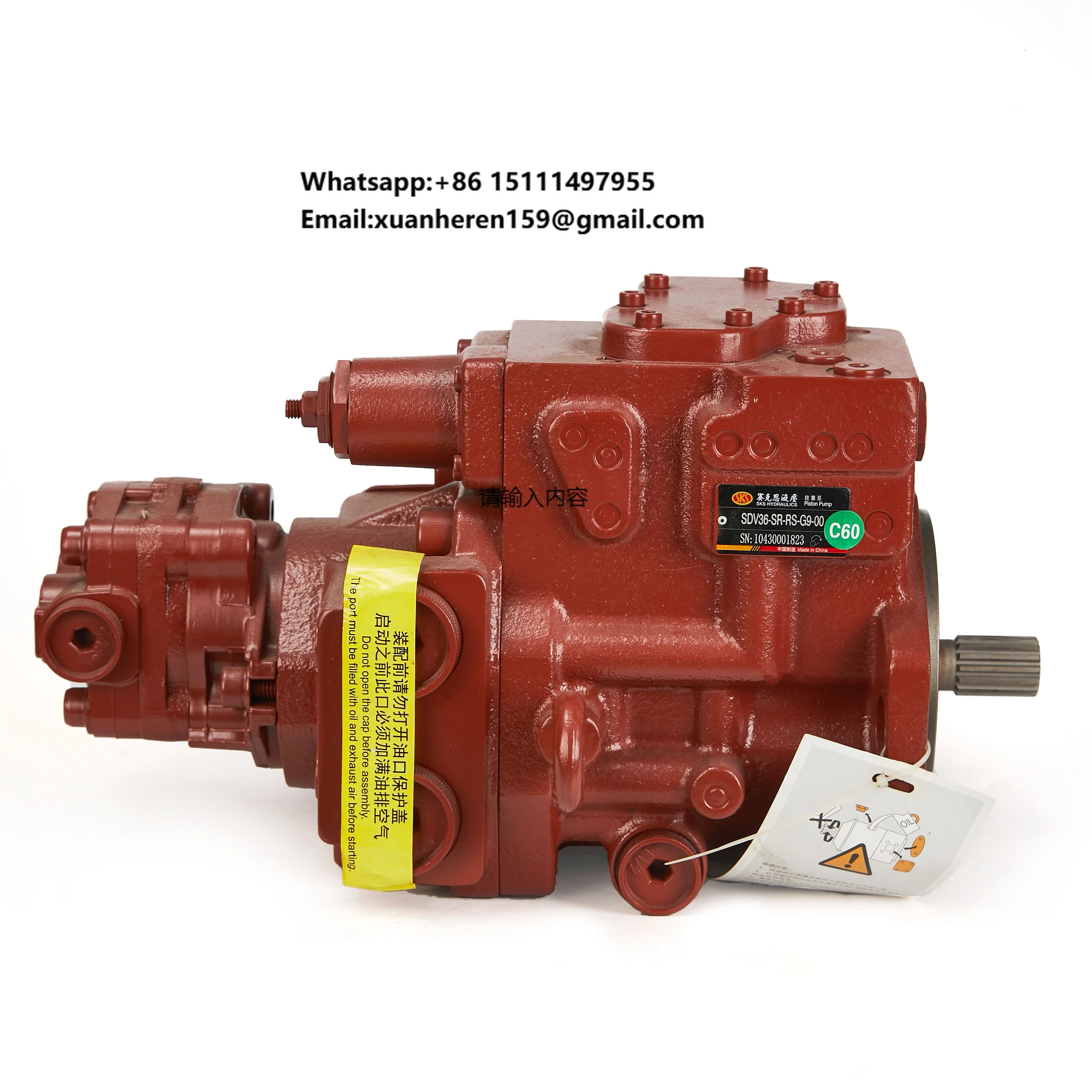 Sks Brand Hydraulic Pump SDV36-SR-RS-G9-00 Hydraulic Piston Pump SDV36 Plunger Pump
Sks Brand Hydraulic Pump SDV36-SR-RS-G9-00 Hydraulic Piston Pump SDV36 Plunger Pump