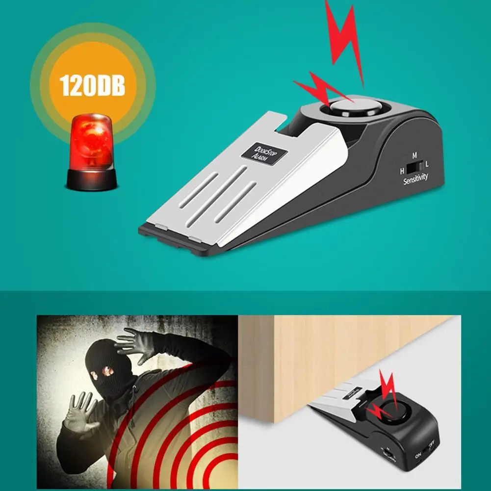 Home Hotel Alarm Anti-theft Door Stopper Block Alarm Wireless Stainless Steel Cover Sensitivity Portable for Briefcase Wallet
Home Hotel Alarm Anti-theft Door Stopper Block Alarm Wireless Stainless Steel Cover Sensitivity Portable for Briefcase Wallet