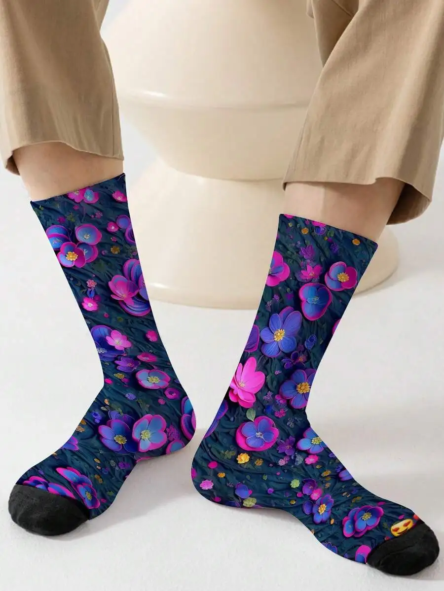 Full Print Floral Socks For Adults - Soft Comfortable High Elasticity Casual Street Style
Full Print Floral Socks For Adults - Soft Comfortable High Elasticity Casual Street Style