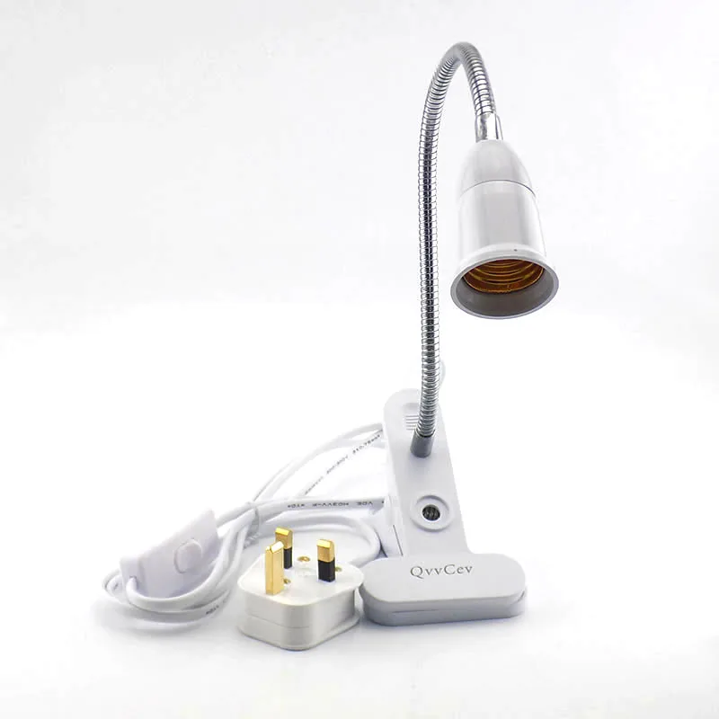 white EU US UK E27 Flexible light bulb Lamp AC power base holder Plugs socket desk Clip for Book room night light grow Light
white EU US UK E27 Flexible light bulb Lamp AC power base holder Plugs socket desk Clip for Book room night light grow Light