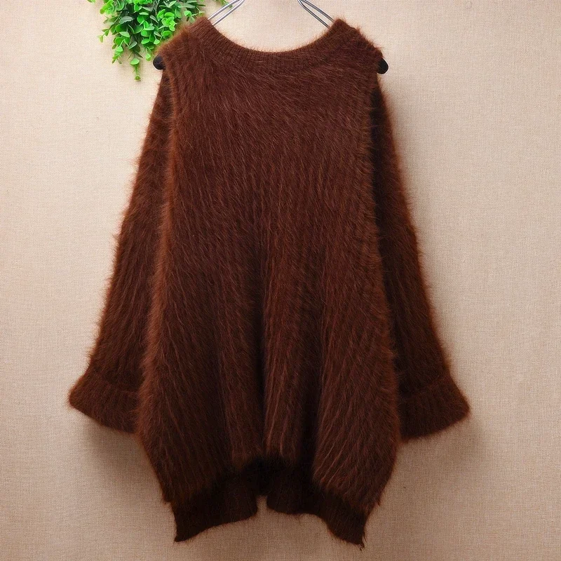 Female Women Fall Winter Clothing Hairy Plush Mink Cashmere Knitted Off Shoulder Sleeves Split Loose Pullover Jumper Sweater Top
Female Women Fall Winter Clothing Hairy Plush Mink Cashmere Knitted Off Shoulder Sleeves Split Loose Pullover Jumper Sweater Top