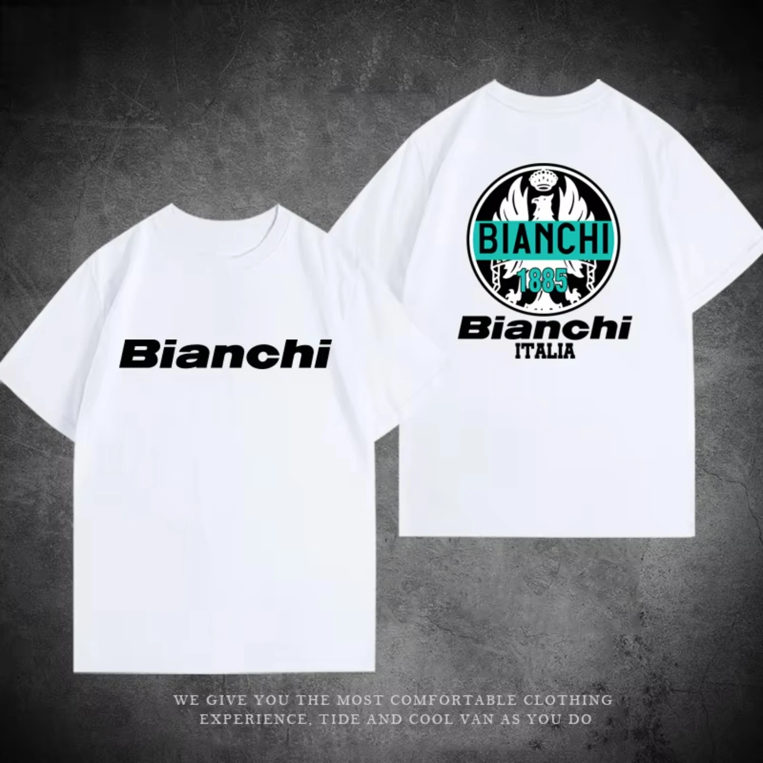 White T-shirt Men's Summer Pure Cotton 25 Bianchi High end Road Tour de France Cycling Work Clothes Loose Short sleeved 
White T-shirt Men's Summer Pure Cotton 25 Bianchi High end Road Tour de France Cycling Work Clothes Loose Short sleeved