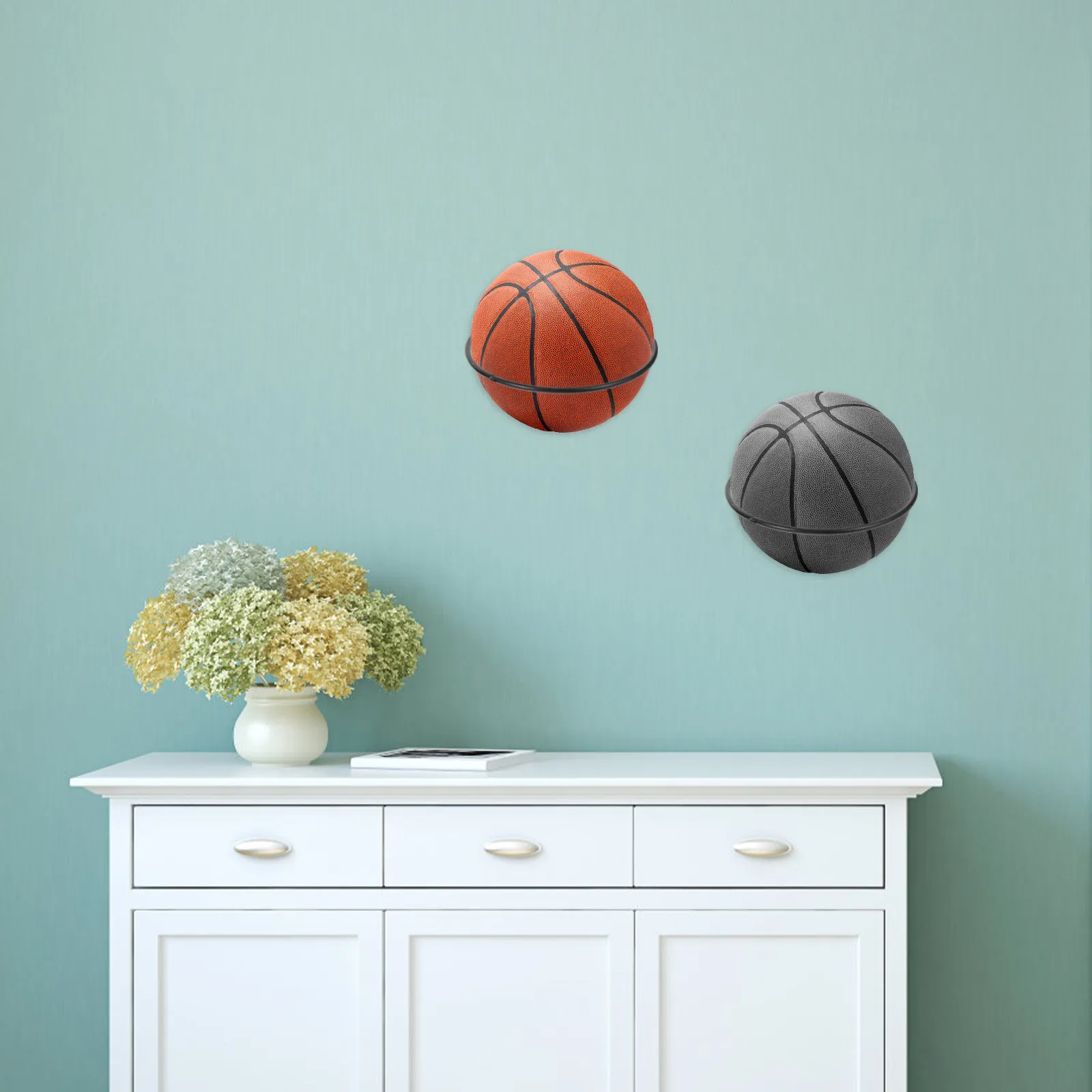 5Pcs Iron Wall Ball Rack Holder Basketball Organizer Sports Storage for Soccer Volleyball Football Home Gym Ball Holders
5Pcs Iron Wall Ball Rack Holder Basketball Organizer Sports Storage for Soccer Volleyball Football Home Gym Ball Holders