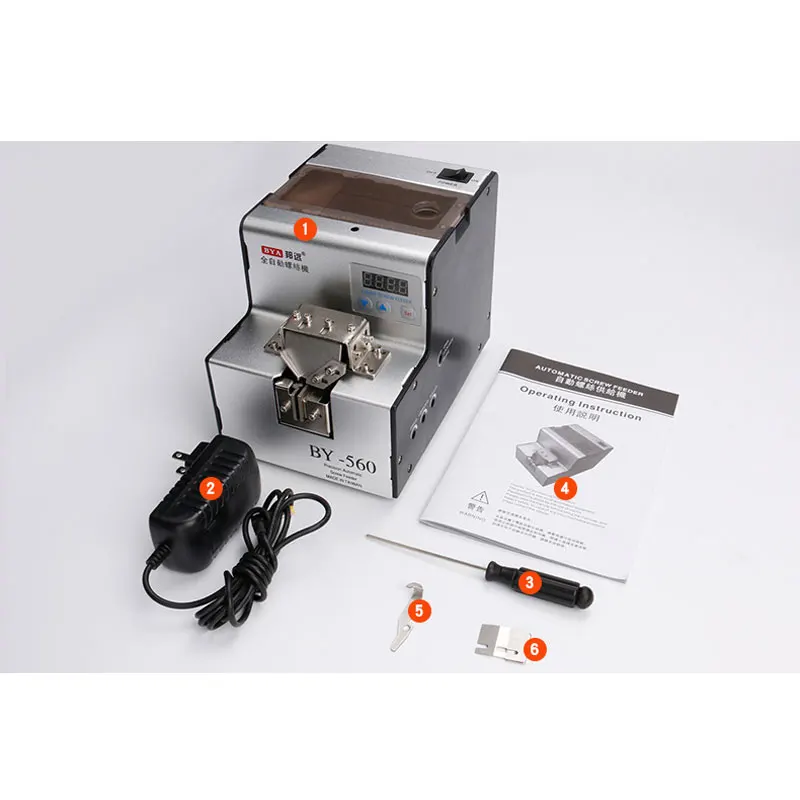 NEW BY-560E Fully Automatic Digital Display Screw Feeder 0-5mm 500CC Screw Supply Machine with Intelligent Counting Panel
NEW BY-560E Fully Automatic Digital Display Screw Feeder 0-5mm 500CC Screw Supply Machine with Intelligent Counting Panel