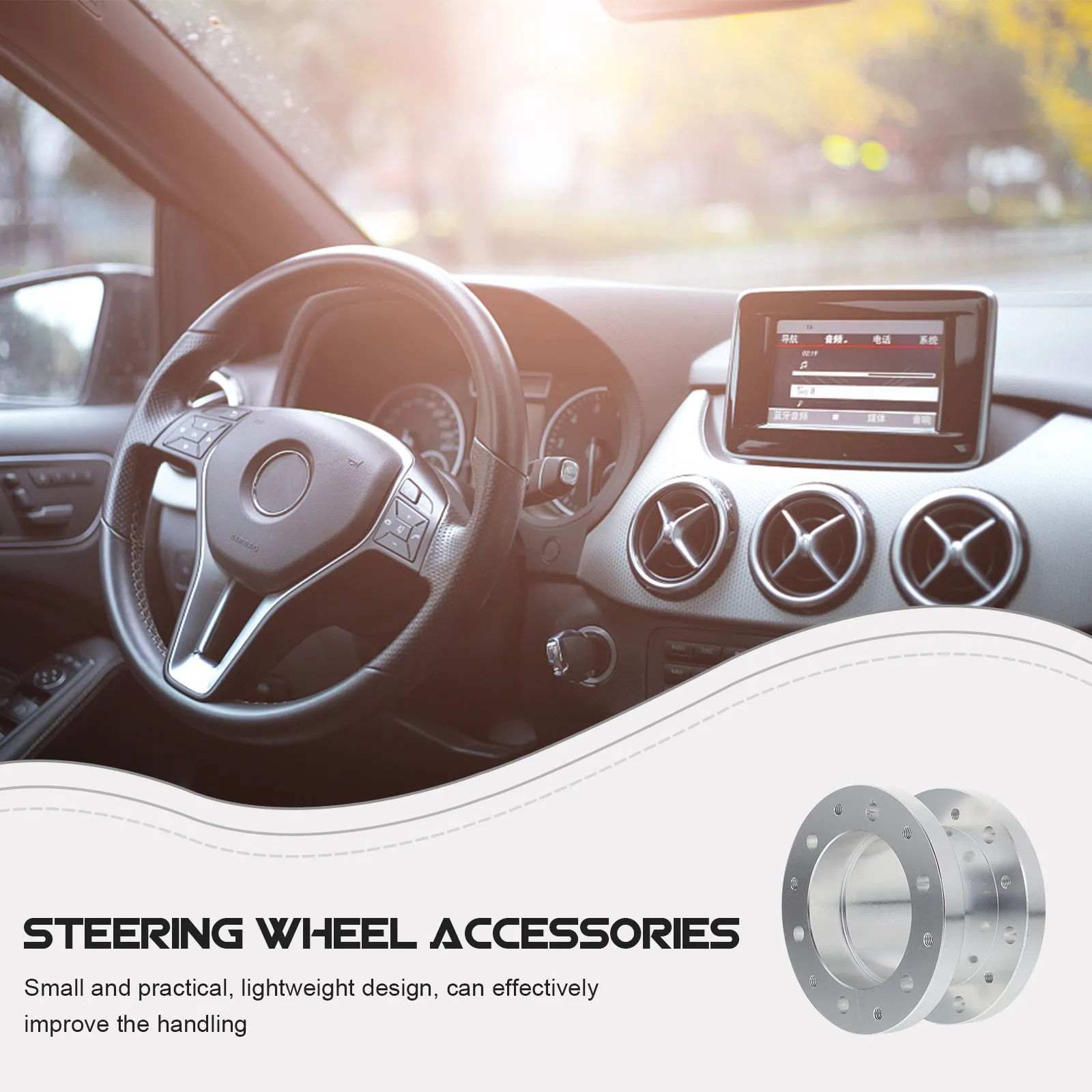 1Set Universal Aluminum Alloy Steering Wheel Spacer Kit Lightweight Ergonomic Height Adjustment Adapter for Most Cars Car
1Set Universal Aluminum Alloy Steering Wheel Spacer Kit Lightweight Ergonomic Height Adjustment Adapter for Most Cars Car