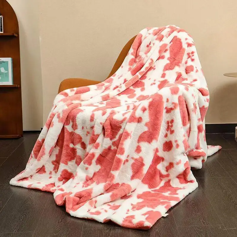Printed Flannel Blanket Office Nap Blanket Air Conditioned Sofa Blanket Layered Cow Patterned Soft Cozy Bedding Throw Blanket
Printed Flannel Blanket Office Nap Blanket Air Conditioned Sofa Blanket Layered Cow Patterned Soft Cozy Bedding Throw Blanket