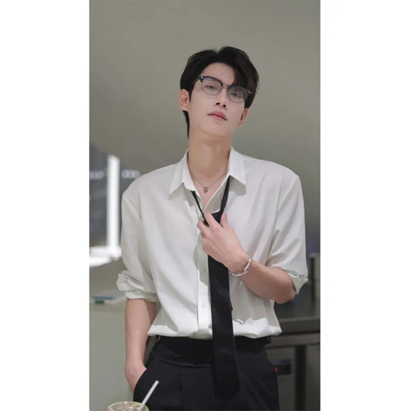 White Long Sve Men's irt Busin Formal Wear Neapolitan Sensation Self-Control Sle Inner Wear Polyester Fiber irt
White Long Sve Men's irt Busin Formal Wear Neapolitan Sensation Self-Control Sle Inner Wear Polyester Fiber irt