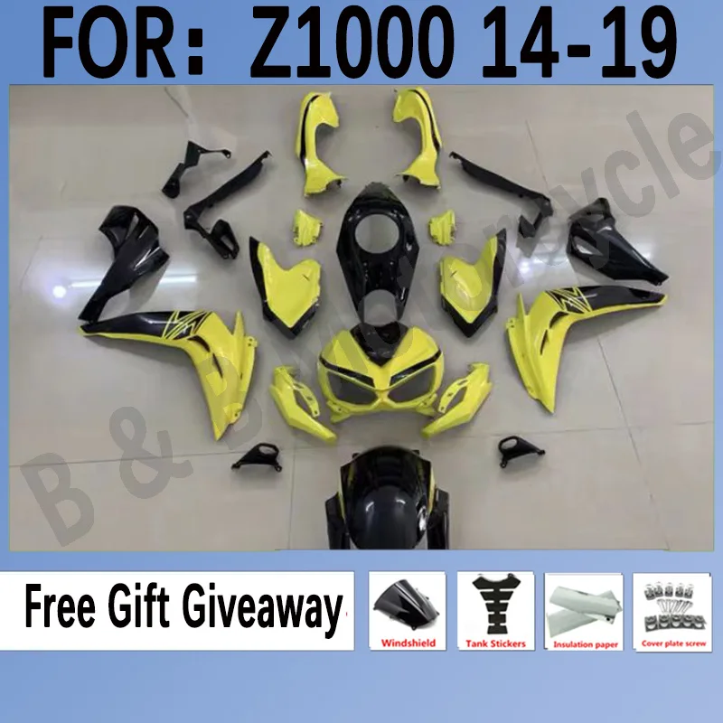 Motorcycle ABS Full Fairings kit fit for Z1000 2014 2015 2016 2017 2018 2019 Z1000 14-19 Bodywork Fairings set Yellow Black 
Motorcycle ABS Full Fairings kit fit for Z1000 2014 2015 2016 2017 2018 2019 Z1000 14-19 Bodywork Fairings set Yellow Black