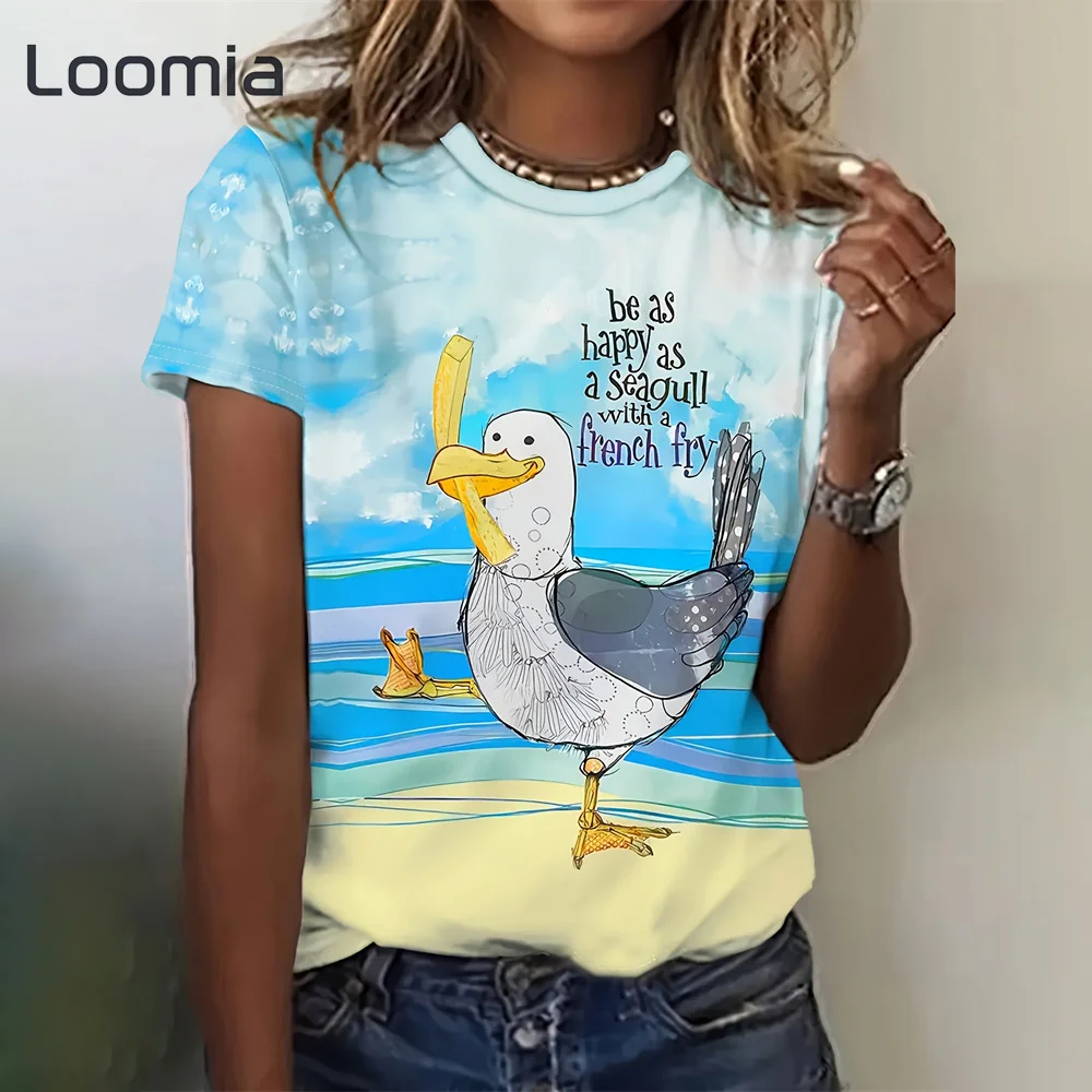 Funny Animal Graphic T Shirts Summer New Woman Clothing O-Neck Animal Print Oversized T-Shirts for Woman Street Casual Tops Tee
Funny Animal Graphic T Shirts Summer New Woman Clothing O-Neck Animal Print Oversized T-Shirts for Woman Street Casual Tops Tee