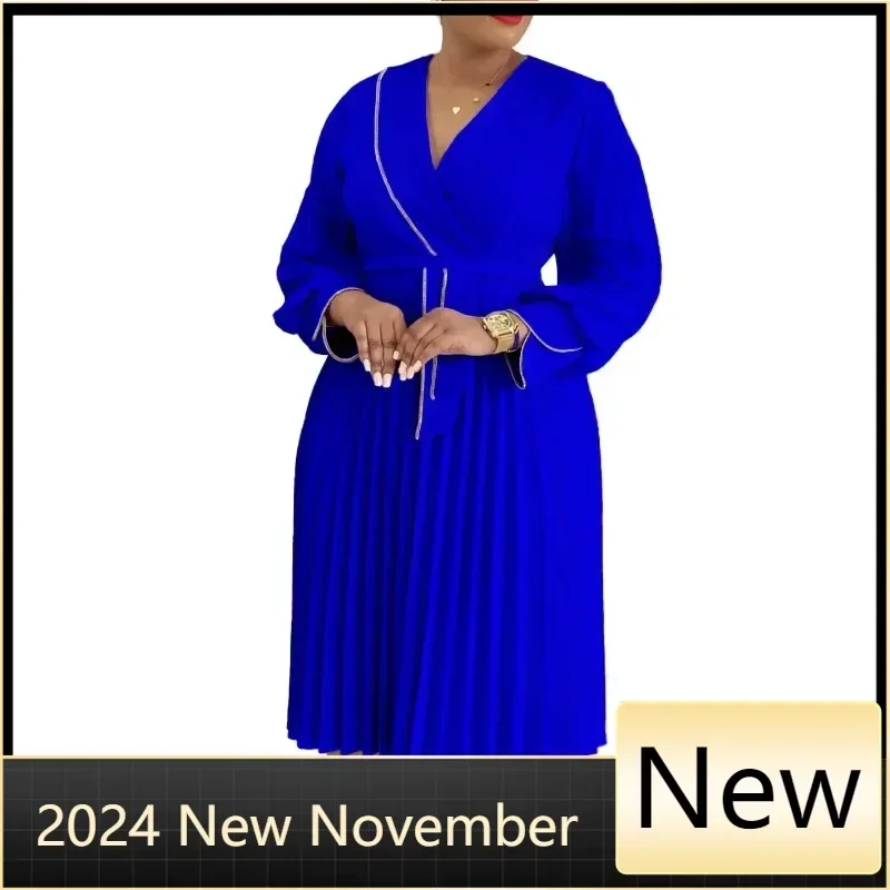 Customized Autumn Elegant Dashiki African Dresses for Women African Long Sleeve V-neck Pleat Party Evening Dress Outfits African
Customized Autumn Elegant Dashiki African Dresses for Women African Long Sleeve V-neck Pleat Party Evening Dress Outfits African