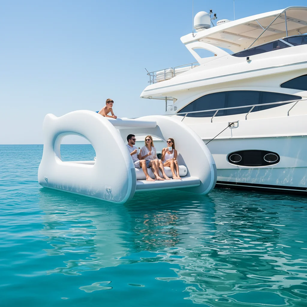 Factory Infla Catamaran Luxury Infla Water House Infla Yacht with and Seats
Factory Infla Catamaran Luxury Infla Water House Infla Yacht with and Seats