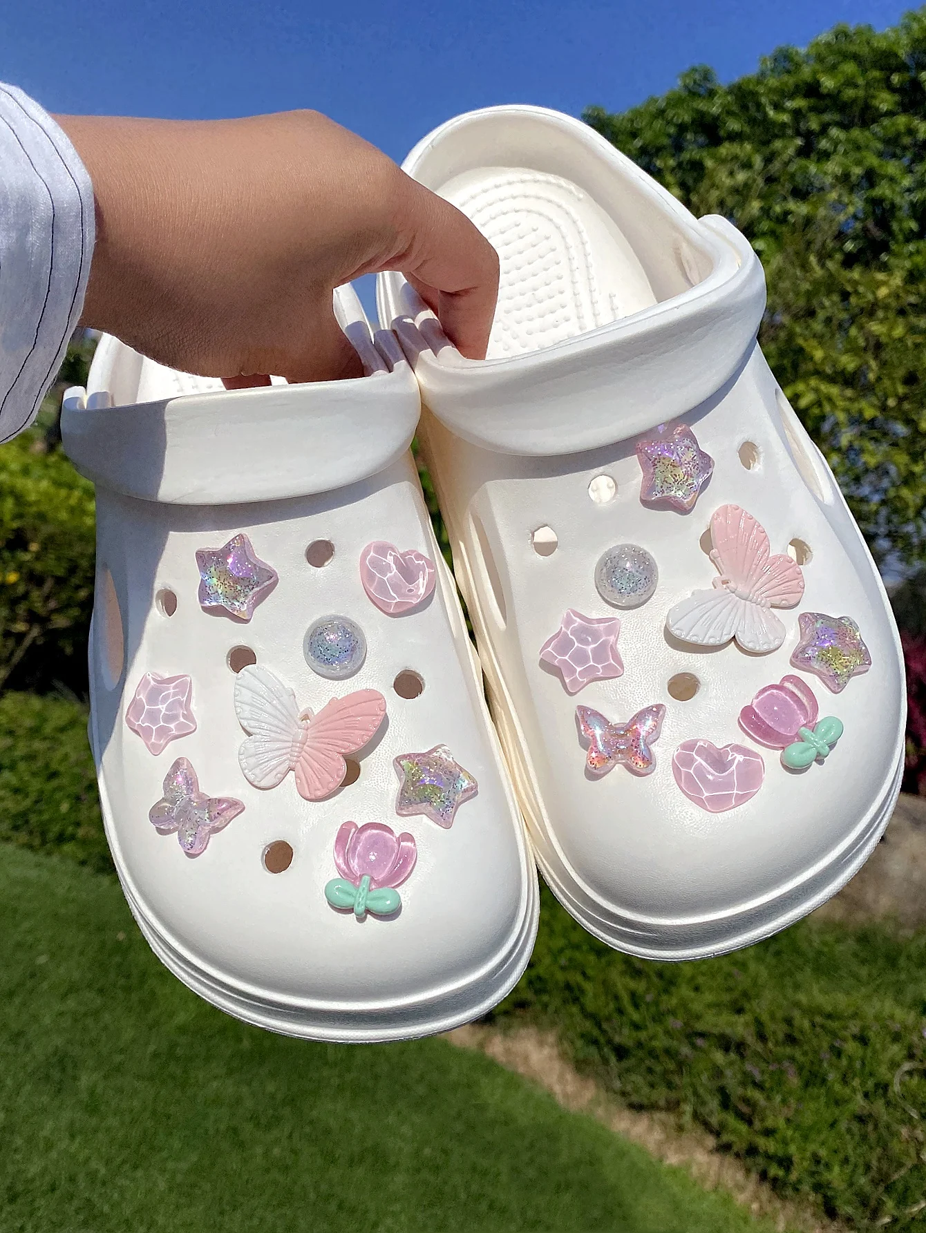 16 pieces of pink and white three-dimensional butterflies, pink fine sparkling five-pointed stars, butterflies, pink water rippl
16 pieces of pink and white three-dimensional butterflies, pink fine sparkling five-pointed stars, butterflies, pink water rippl