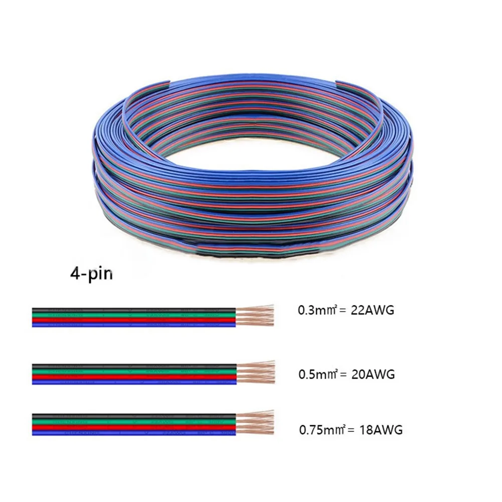 4 Color Wire 10meter Extension Cable Electronic Equipment Tinned Copper Acid And Alkali Resistance For Electronic Appliances
4 Color Wire 10meter Extension Cable Electronic Equipment Tinned Copper Acid And Alkali Resistance For Electronic Appliances
