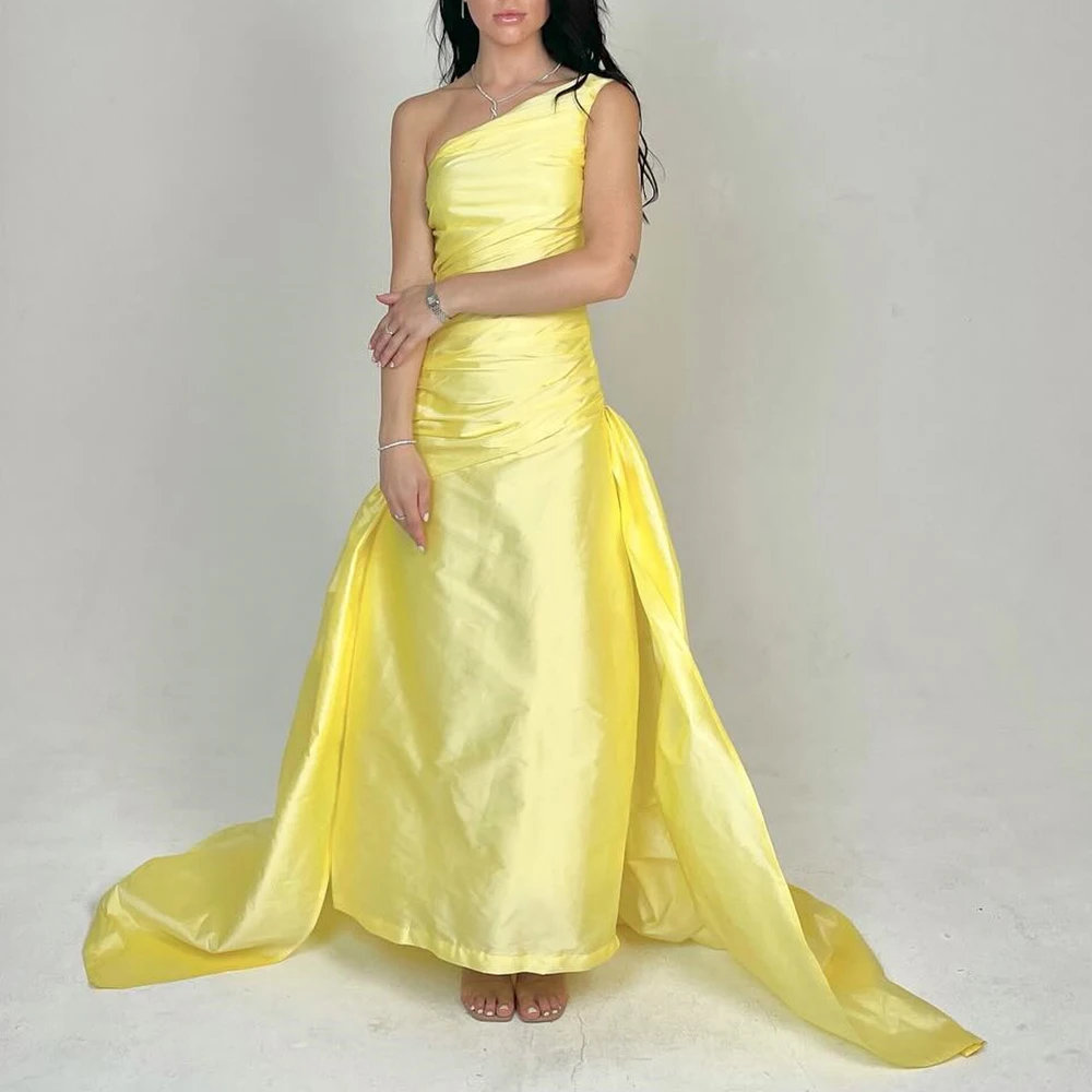 Customized Sexy Satin Straight One Shoulder Evening Dress High Quality Floor Length Sleeveless vestidos para mujer Custom Size
Customized Sexy Satin Straight One Shoulder Evening Dress High Quality Floor Length Sleeveless vestidos para mujer Custom Size