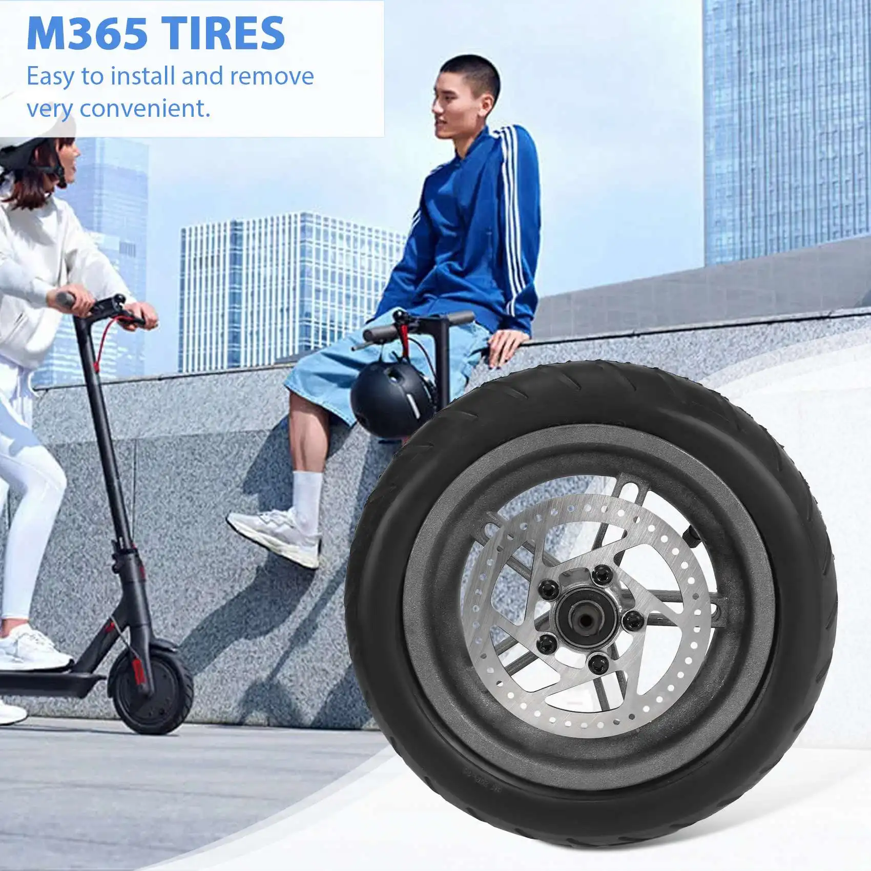 Electric Scooter Tyre With Disc Brake Disc Scooter Pneumatic Tire Rear Wheel Disc Brake Tyre For Xiaomi M365 Electric Scooter-A0
Electric Scooter Tyre With Disc Brake Disc Scooter Pneumatic Tire Rear Wheel Disc Brake Tyre For Xiaomi M365 Electric Scooter-A0