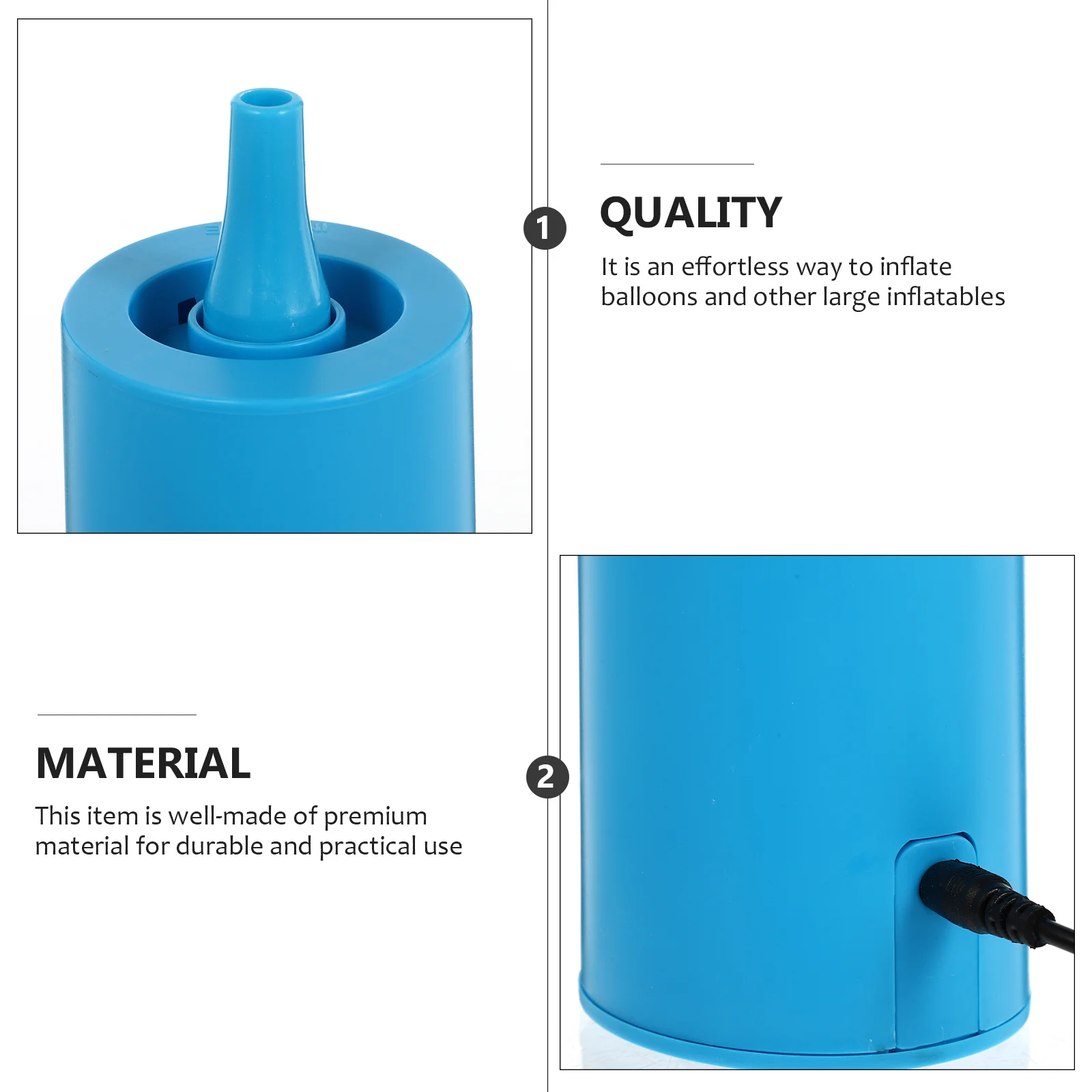 1pc Electric Balloon Pump Air Inflator For Home Party Outdoor Use Portable Dual Function Electronic Blower High Performance
1pc Electric Balloon Pump Air Inflator For Home Party Outdoor Use Portable Dual Function Electronic Blower High Performance