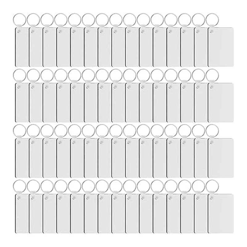 180Pieces Sublimation Keychain Blanks Rectangle Heat Transfer Blanks With Key Rings MDF Blank For Sublimation DIY Durable White
180Pieces Sublimation Keychain Blanks Rectangle Heat Transfer Blanks With Key Rings MDF Blank For Sublimation DIY Durable White