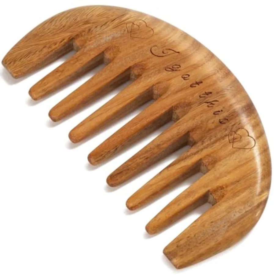 Wooden Comb, Wide Tooth Hair Comb for Women Scalp Massage and Distribute Oils - Green Sandalwood
Wooden Comb, Wide Tooth Hair Comb for Women Scalp Massage and Distribute Oils - Green Sandalwood
