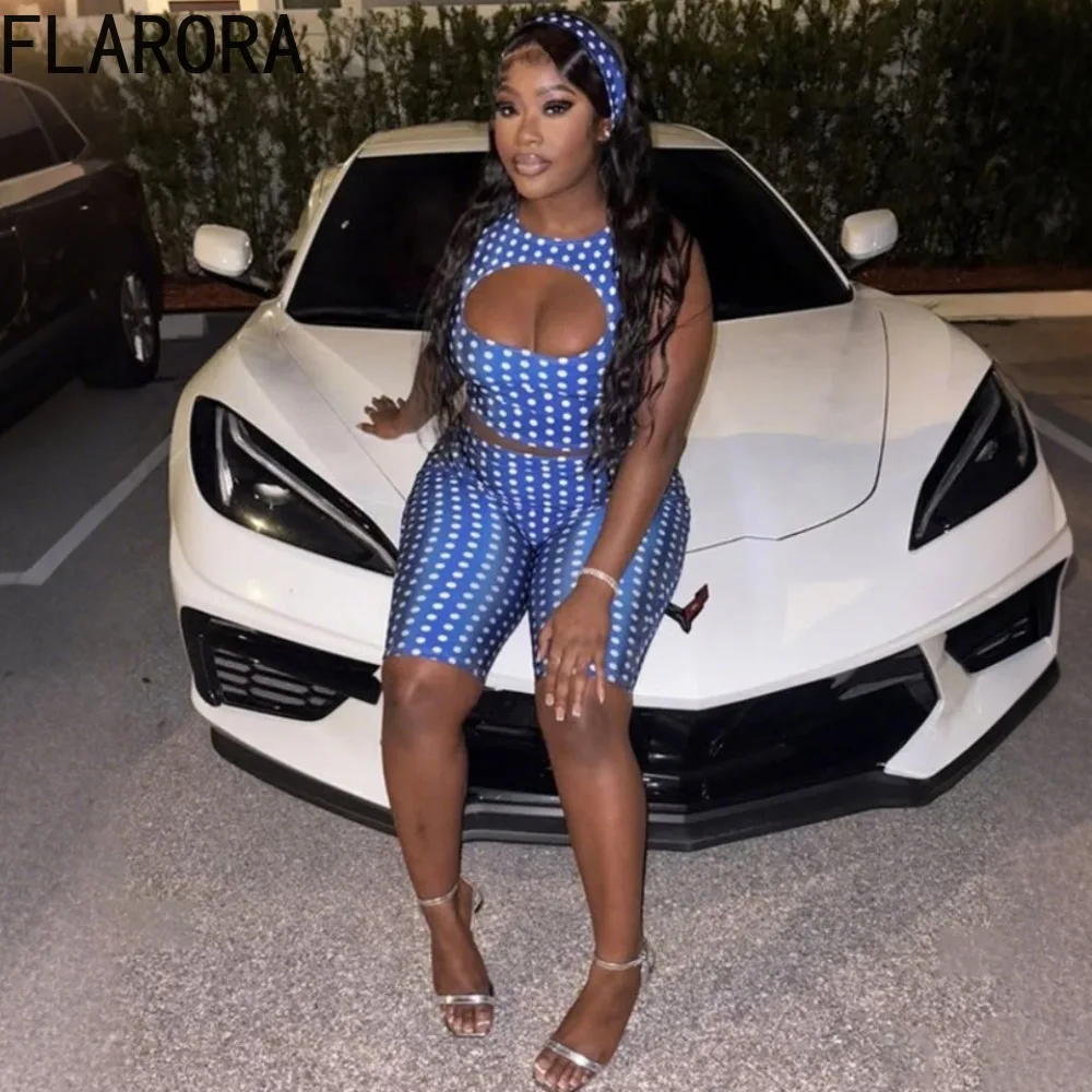 FLARORA Fashion Polka Dot Print 2 Piece Sets Woman Summer O-Neck Hollow Crop Tank Tops+Shorts Female Y2K Streetwear Tracksuits
FLARORA Fashion Polka Dot Print 2 Piece Sets Woman Summer O-Neck Hollow Crop Tank Tops+Shorts Female Y2K Streetwear Tracksuits