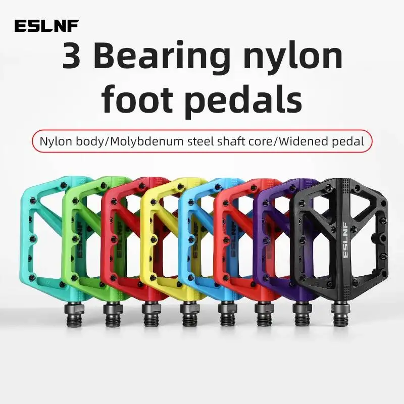 ESLNF 3 Bearing Lightweight Nylon Bicycle Luomolybdenum Steel Axis Mountain Road Bike Pedal
ESLNF 3 Bearing Lightweight Nylon Bicycle Luomolybdenum Steel Axis Mountain Road Bike Pedal