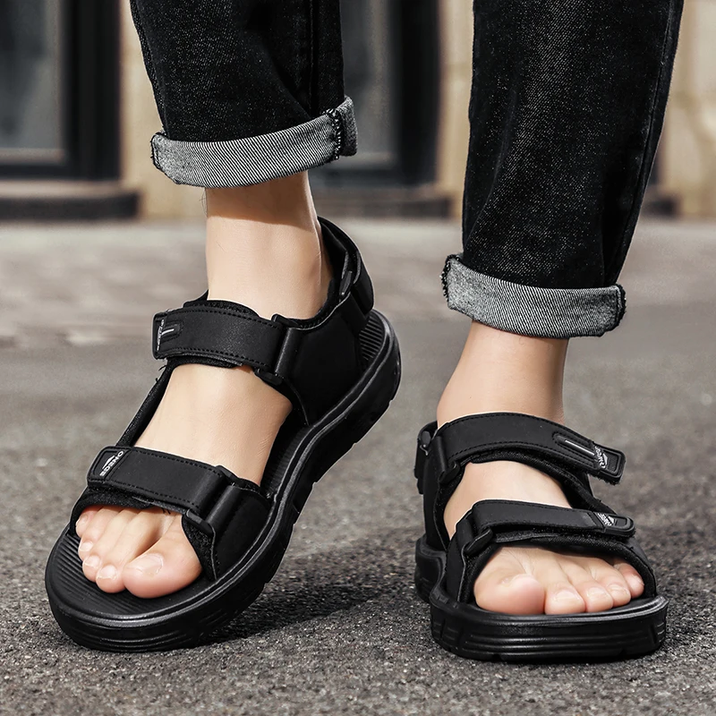 Outdoor Walking Sandals for Men Beach Shoes Size 39-45 Summer Men Sandals PU Leather Lightweight Open Toe Flat Mens Casual Shoes
Outdoor Walking Sandals for Men Beach Shoes Size 39-45 Summer Men Sandals PU Leather Lightweight Open Toe Flat Mens Casual Shoes
