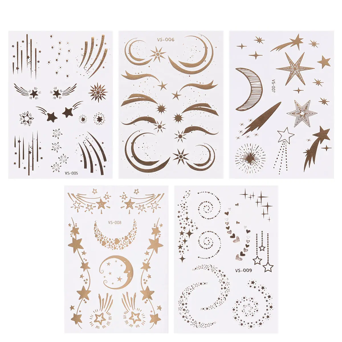 10Pcs Gilding Facial Stickers Waterproof Temporary Tattoos Decorative Sticker Freckle Face Decal (VS-005 + VS-006 + VS-007 + VS-
10Pcs Gilding Facial Stickers Waterproof Temporary Tattoos Decorative Sticker Freckle Face Decal (VS-005 + VS-006 + VS-007 + VS-