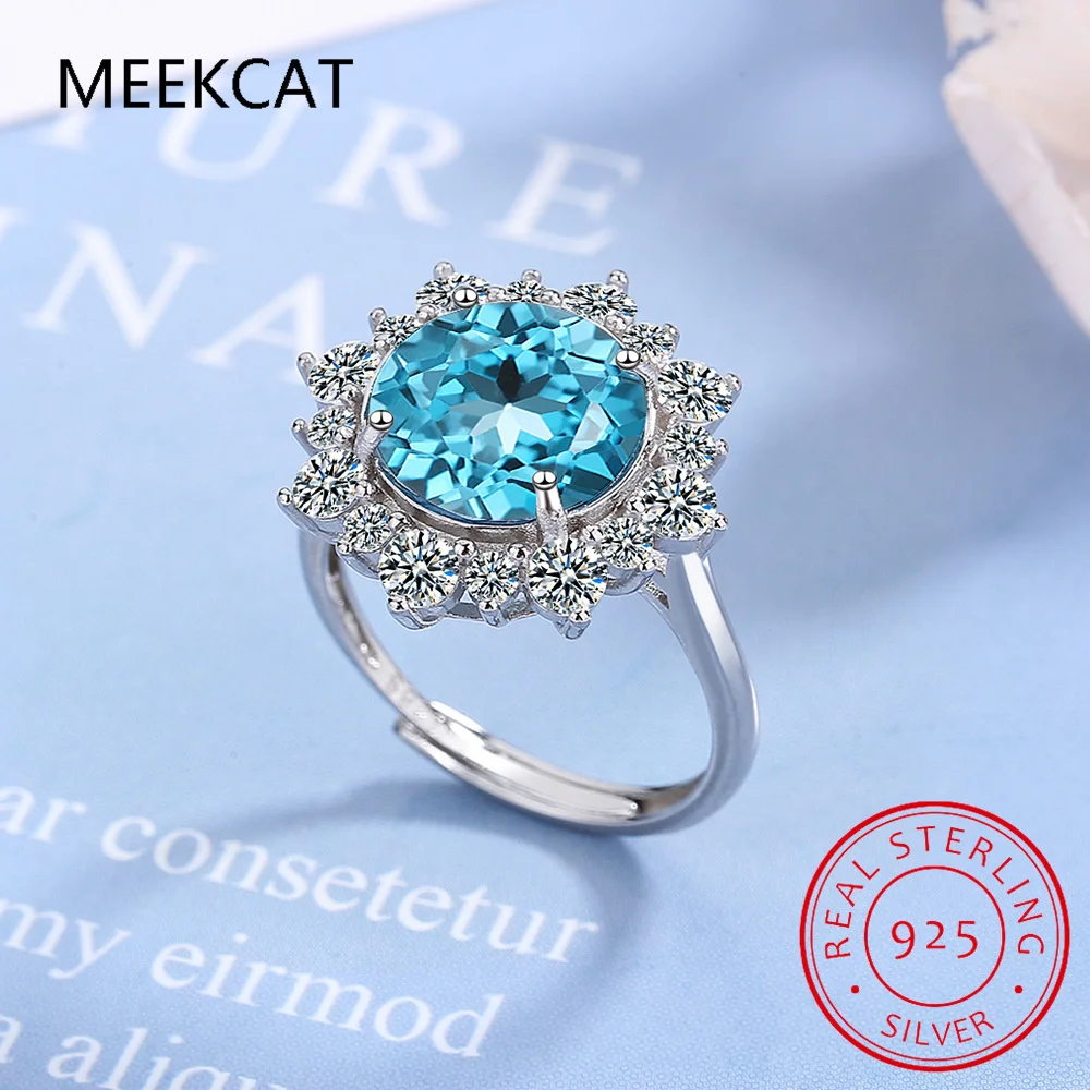 Round Natural Sky Blue Topaz 925 Sterling Silver Halo Ring Anillos De Prata for Women Gemstone Jewelry Wedding Party Gifts
Round Natural Sky Blue Topaz 925 Sterling Silver Halo Ring Anillos De Prata for Women Gemstone Jewelry Wedding Party Gifts