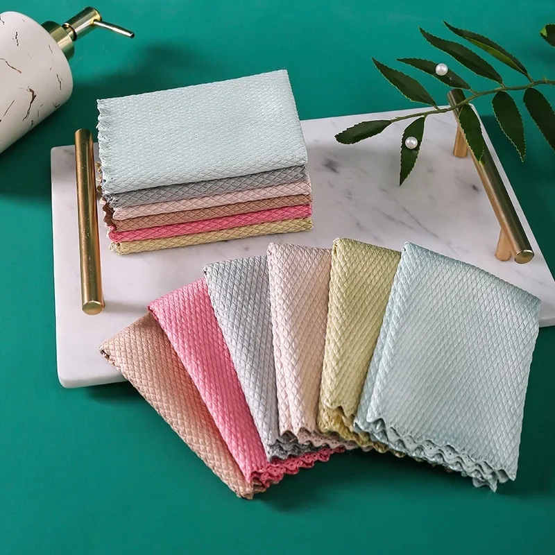 Microfiber Glass Cleaning Cloth Rag Lint-Free For Windows Car Kitchen Mirror No Trace Reusable Fish Scale Rag Polishing
Microfiber Glass Cleaning Cloth Rag Lint-Free For Windows Car Kitchen Mirror No Trace Reusable Fish Scale Rag Polishing