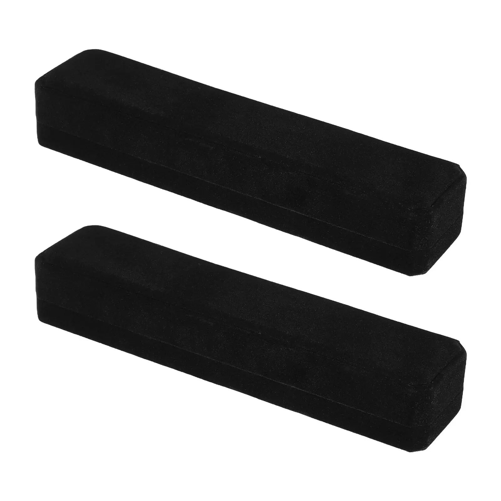 Набор из 2 черных подарочных коробок для украшений: прямоугольные футляры с мягким внутренним покрытием для хранения и демонстрации ожерелий и браслетов
Набор из 2 черных подарочных коробок для украшений: прямоугольные футляры с мягким внутренним покрытием для хранения и демонстрации ожерелий и браслетов