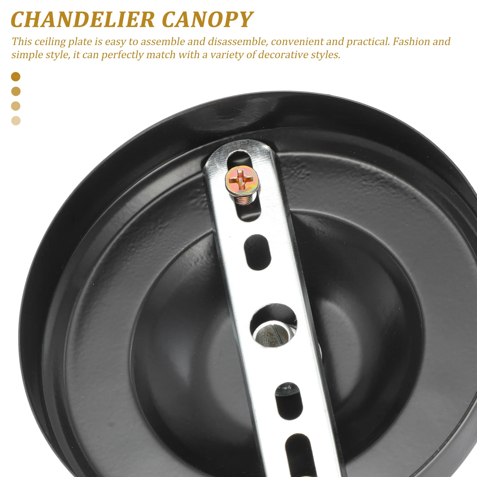 Chandelier Canopy Kit Sturdy Ceiling Plate For Indoor Lighting Mounting Easy Assembly Decorative Hanging Hardware
Chandelier Canopy Kit Sturdy Ceiling Plate For Indoor Lighting Mounting Easy Assembly Decorative Hanging Hardware