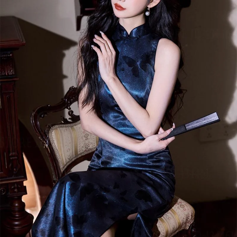 Traditional Oriental Costume Chinese Qipao New Chinese Style Long Dress Elegant Classic Cheongsam Sexy Jacquard Slim Vestidos
Traditional Oriental Costume Chinese Qipao New Chinese Style Long Dress Elegant Classic Cheongsam Sexy Jacquard Slim Vestidos